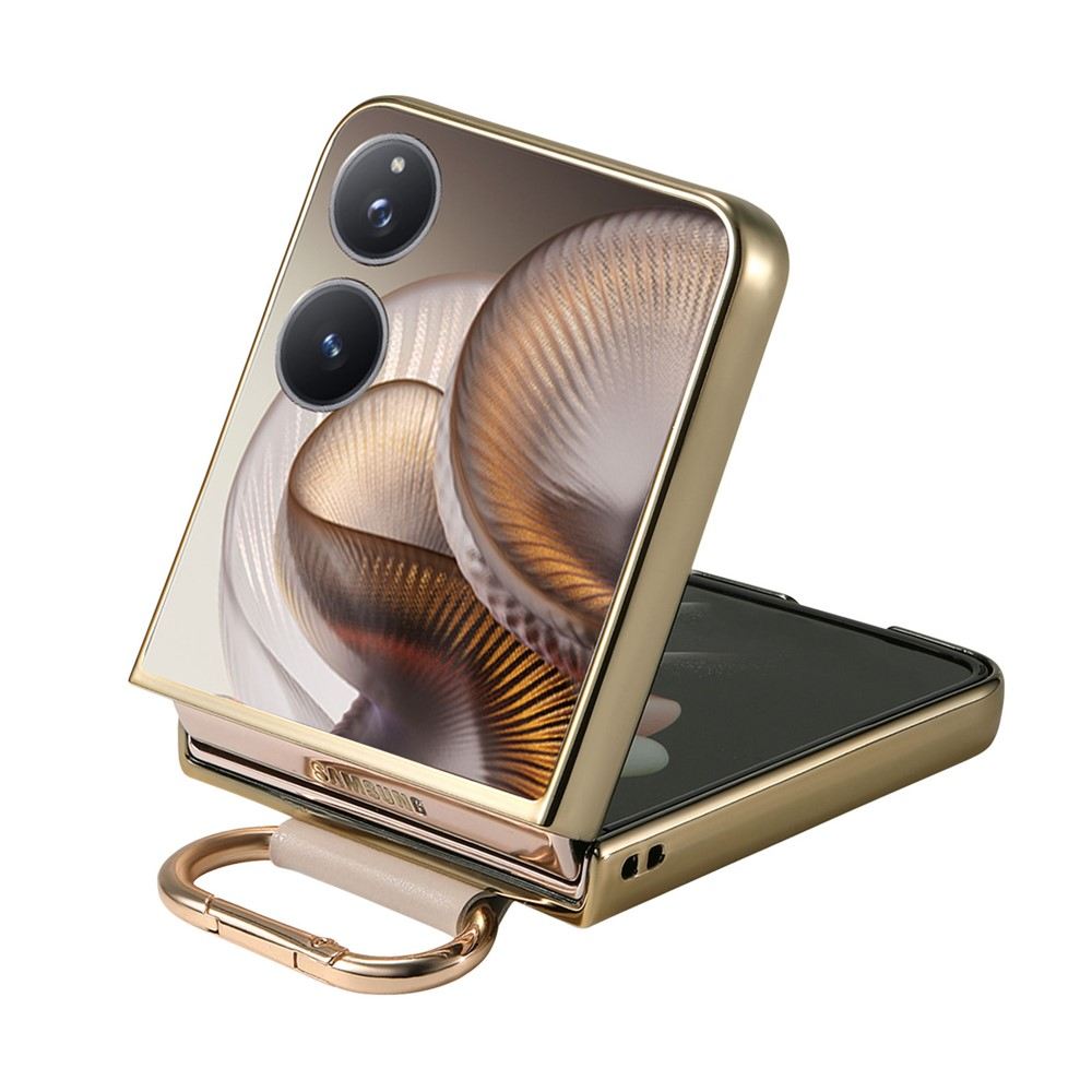 Xiaomi Mix Flip 2 калъф – PC+PU кожа, метално покритие, халка подставка, протектор, 4 цвята