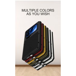 LOVE MEI Защитен Калъф за Xiaomi 17 Pro - Метал+Силикон, С винт, Стъкло, 6 цвята