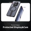 Магнитен калъф за Xiaomi Poco M8 5G / Redmi Note 15 5G с Мрежеста Текстура и Стойка- PC+TPU, 3D Вентилационен дизайн, Вкл. Протектор- 6 Цвята