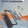 Магнитен калъф за Xiaomi Poco M8 5G / Redmi Note 15 5G с Мрежеста Текстура и Стойка- PC+TPU, 3D Вентилационен дизайн, Вкл. Протектор- 6 Цвята