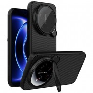 NILLKIN Camshield Prop Калъф за Xiaomi 17 Ultra 5G - Магнитен, PC+TPU, Капаче за камера, Стойка