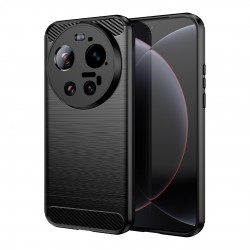 WANLONFENG LS Калъф за Xiaomi 17 Ultra 5G - TPU, Четкана текстура, С включено стъкло, 3 цвята