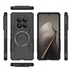 Магнитен калъф WANLONFENG DJ за Xiaomi Redmi Note 15 Pro+ 5G / Poco M8 Pro 5G с 2 бр. Стъклен Протектор - PC+TPU - 4 Цвята