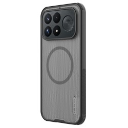 NILLKIN Frosted Shield Pro за Xiaomi Poco F9 Ultra 5G Магнитен PC + TPU Калъф със Скрийн Протектор – Прозрачен Черен