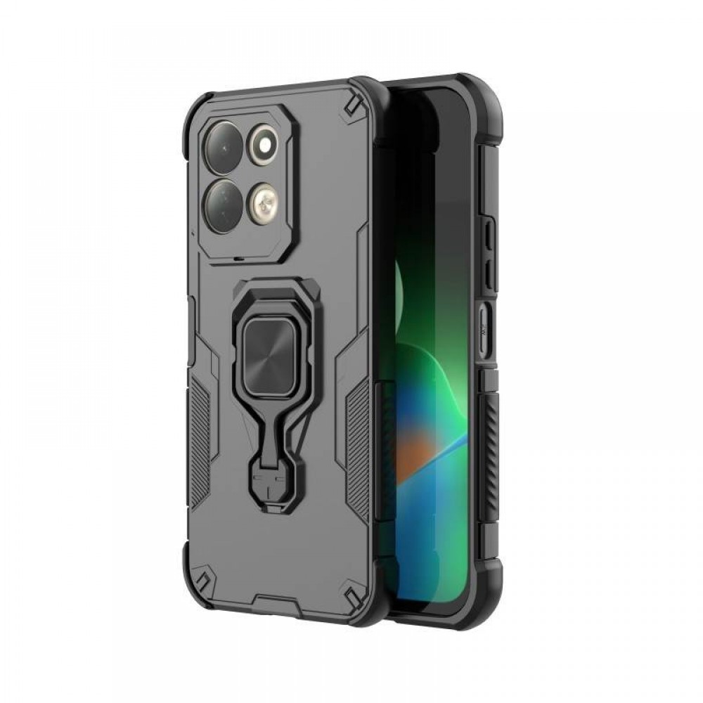 WANLONFENG за Xiaomi Redmi 17 5G / 4G PC + TPU Калъф със Стойка и Стъклен Скрийн Протектор