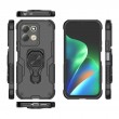 WANLONFENG за Xiaomi Redmi 17 5G / 4G PC + TPU Калъф със Стойка и Стъклен Скрийн Протектор
