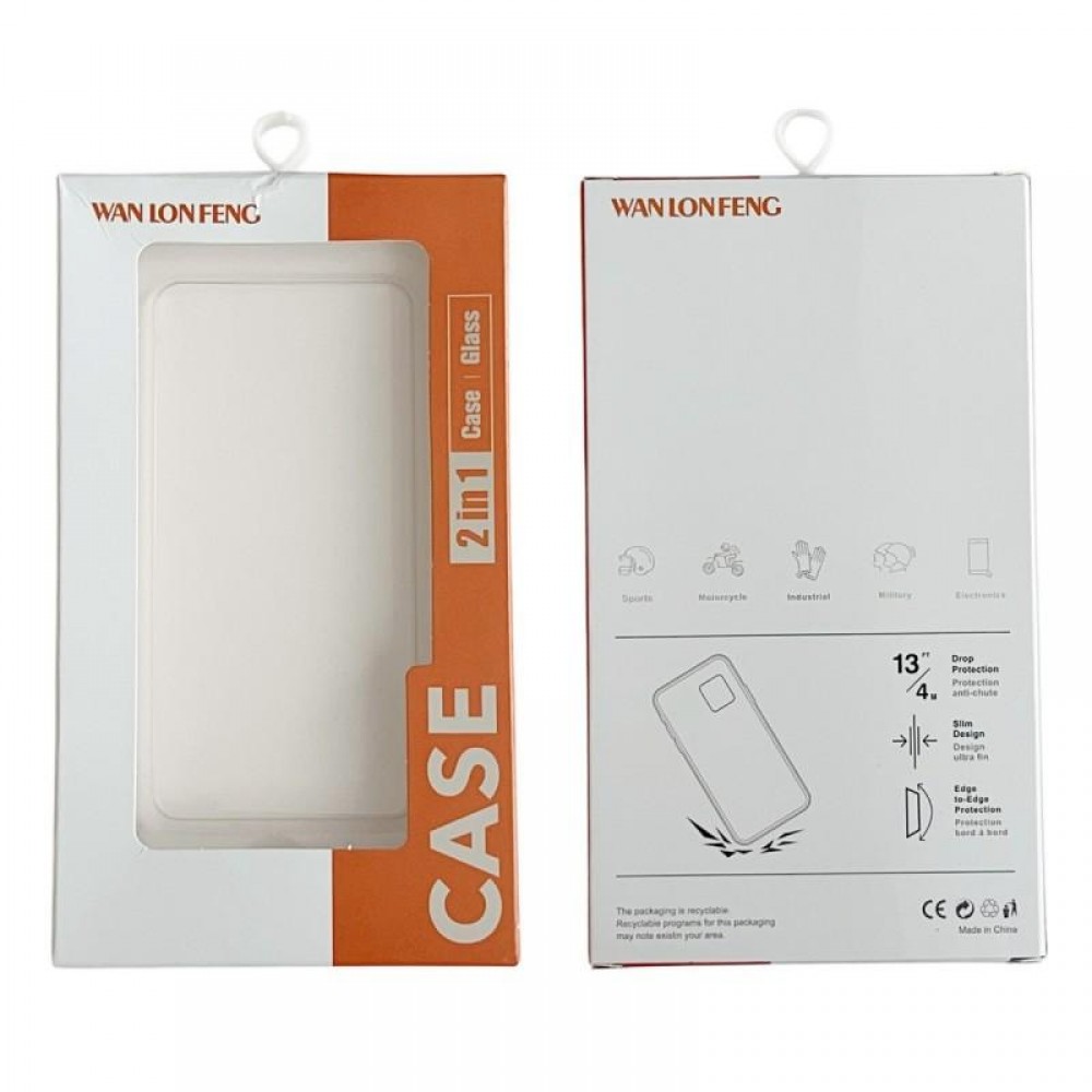 WANLONFENG за Xiaomi Redmi 17 5G / 4G PC + TPU Калъф със Стойка и Стъклен Скрийн Протектор