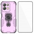 WANLONFENG за Xiaomi Redmi 17 5G / 4G PC + TPU Калъф със Стойка и Стъклен Скрийн Протектор