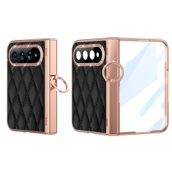 Xiaomi 18 Fold Кожен Калъф с Пръстен Държач и Стъкло – 5 цвята