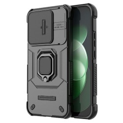 За Xiaomi Redmi Note 17 Pro Max 5G PC TPU Калъф със Завъртаща Стойка и Плъзгащ Капак за Камера със Скрийн Протектор – 4 Цвята