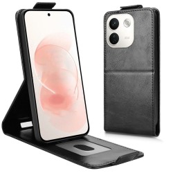 За Xiaomi Redmi Note 17 Pro Max 5G PU Кожен Калъф с Вертикално Отваряне, Магнитна Закопчалка, Стойка и Скрийн Протектор – 4 Цвята