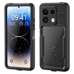 REDPEPPER IP68 Водоустойчив Калъф + Скрийн Протектор за Xiaomi Redmi Note 13 Pro 5G – Черен