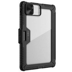 NILLKIN Bumper Leather Case Pro калъф за Xiaomi Pad 7 Pro / Pad 7 със слайд капак за камера и Origami стойка