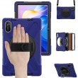 Удароустойчив калъф със задна част от PC + Лента през рамо за Xiaomi Redmi Pad 2 | 360° ротация | Протектор |5 цвята