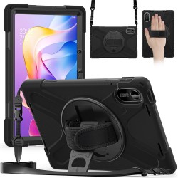 Удароустойчив калъф със задна част от PC + Лента през рамо за Xiaomi Redmi Pad 2 | 360° ротация | Протектор |5 цвята 