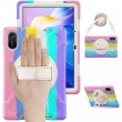 Удароустойчив калъф със задна част от PC + Лента през рамо за Xiaomi Redmi Pad 2 | 360° ротация | Протектор |5 цвята