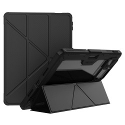 NILLKIN Bumper Leather Case Pro калъф за Xiaomi Pad 8 / 8 Pro със слайд капак за камера и Origami стойка