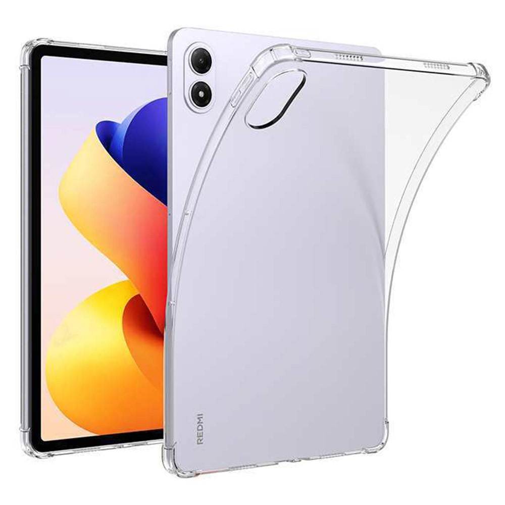 Защитен TPU калъф за Xiaomi Redmi Pad 2 Pro-  4-ъглова защита, Вкл. Протектор, Прозрачен