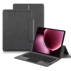 За Xiaomi Pad 9 Pro Max PU Калъф с Bluetooth Клавиатура и Тъчпад – Черен