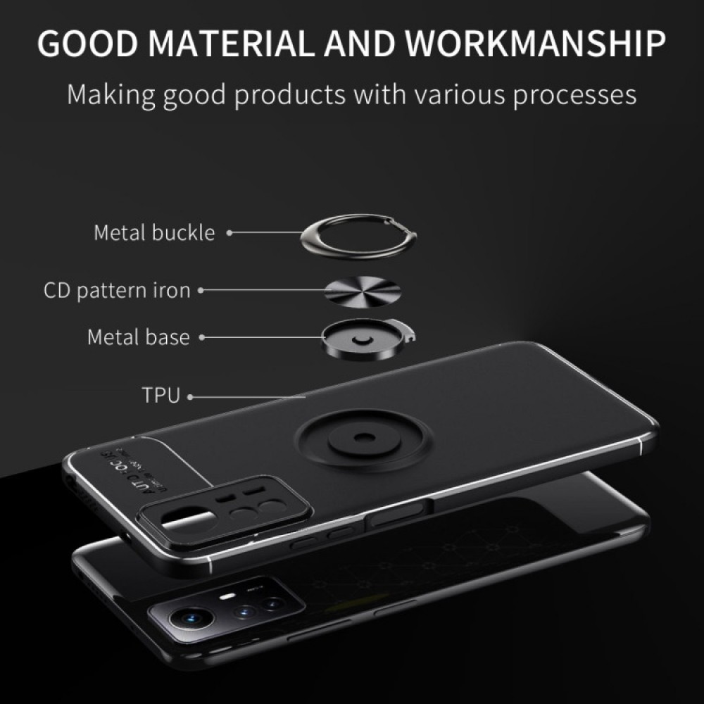 Xiaomi Redmi Note 12S Удароустойчив Ring Holder Калъф и Протектор