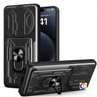 Xiaomi Redmi Note 14 Pro+ 5G Удароустойчив Ring Holder/ Card Slot  Калъф и Протектор