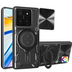Xiaomi 14T Pro 5G Удароустойчив CD Texture /Ring Holder Калъф и Протектор