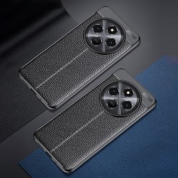 Xiaomi Redmi 14C 4G Удароустойчив Litchi Skin Калъф и Протектор