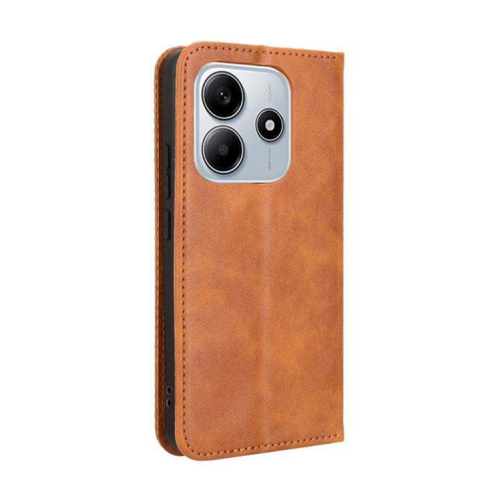Xiaomi Redmi Note 14 4G Retro Texture Wallet Калъф и Протектор