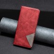 Xiaomi Redmi Note 14 4G Rhombus Texture Magnetic Wallet Кожен Калъф и Протектор