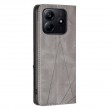 Xiaomi Redmi Note 14 4G Rhombus Texture Magnetic Wallet Кожен Калъф и Протектор