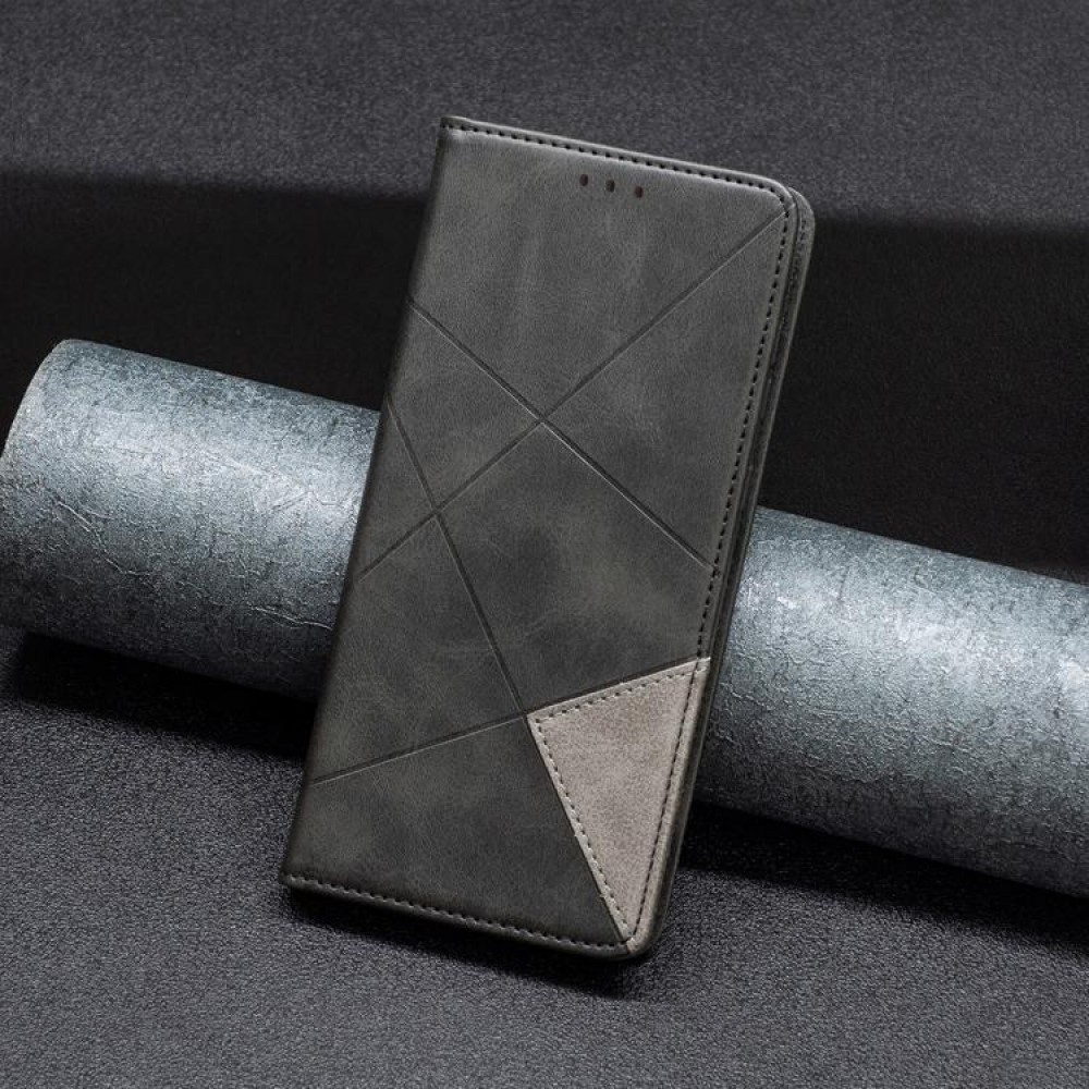 Xiaomi Redmi Note 14 4G Rhombus Texture Magnetic Wallet Кожен Калъф и Протектор