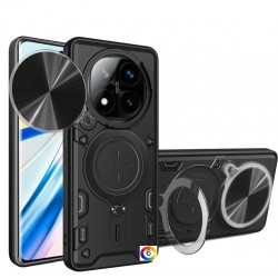 Xiaomi Redmi Note 14 Pro+ 5G Удароустойчив CD Texture Sliding /Camshield Magnetic Holder Калъф и Протектор