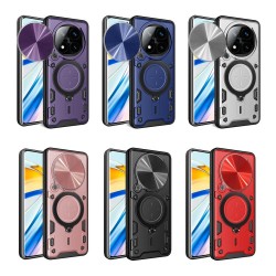 Xiaomi Redmi Note 14 Pro+ 5G Удароустойчив CD Texture Sliding /Camshield Magnetic Holder Калъф и Протектор