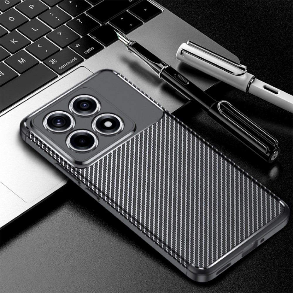 Xiaomi 14T Pro  Удароустойчив Carbon Fiber Калъф и Протектор