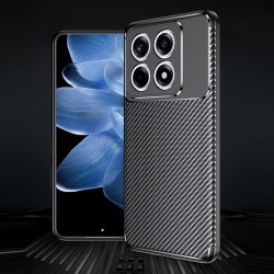 Xiaomi 14T Pro  Удароустойчив Carbon Fiber Калъф и Протектор