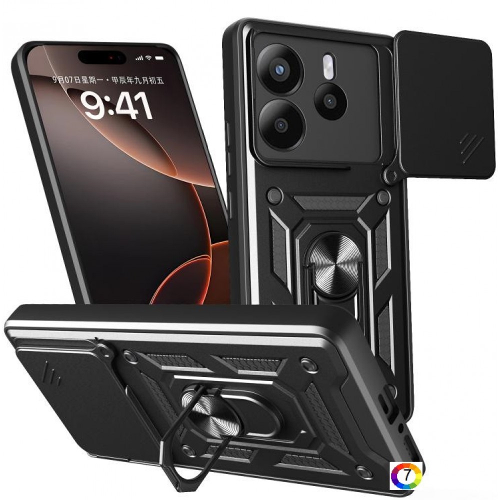 Xiaomi Redmi Note 14 5G  Удароустойчив Ring Holder/ TPU+PC  Калъф и Протектор