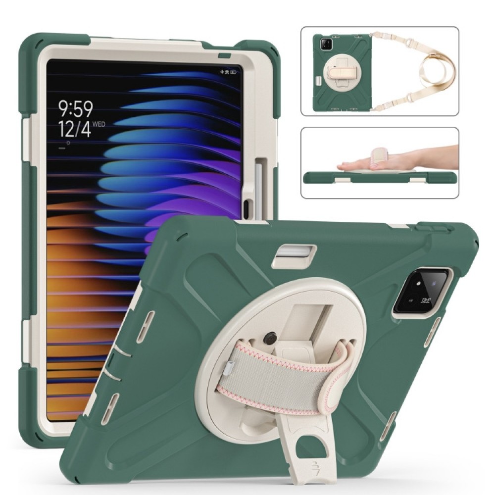 Xiaomi Pad 7 / 7 Pro Silicone Hybrid PC Tablet Case /Shoulder Strap Удароустойчив Калъф и Протектор