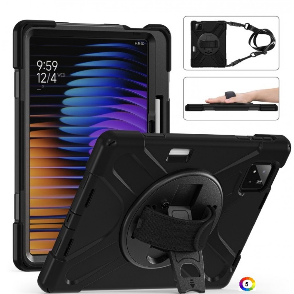 Xiaomi Pad 7 / 7 Pro Silicone Hybrid PC Tablet Case /Shoulder Strap Удароустойчив Калъф и Протектор