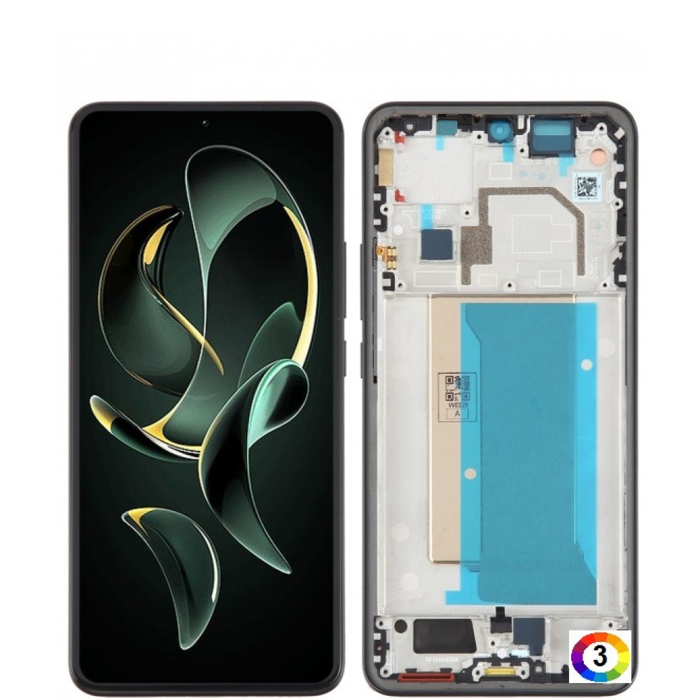LCD Дисплей и Тъч Скрийн с Рамка за Xiaomi 13T Pro