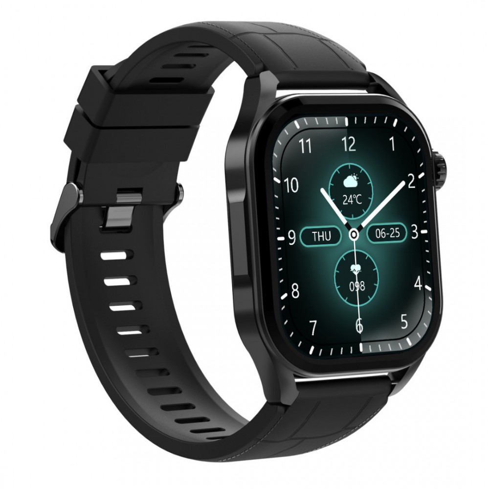 Xmart AM1128B, AMOLED, IP67, Черен  Смарт часовник
