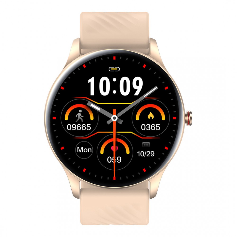 Xmart AM1127G, AMOLED дисплей, IP67, Златист Смарт часовник