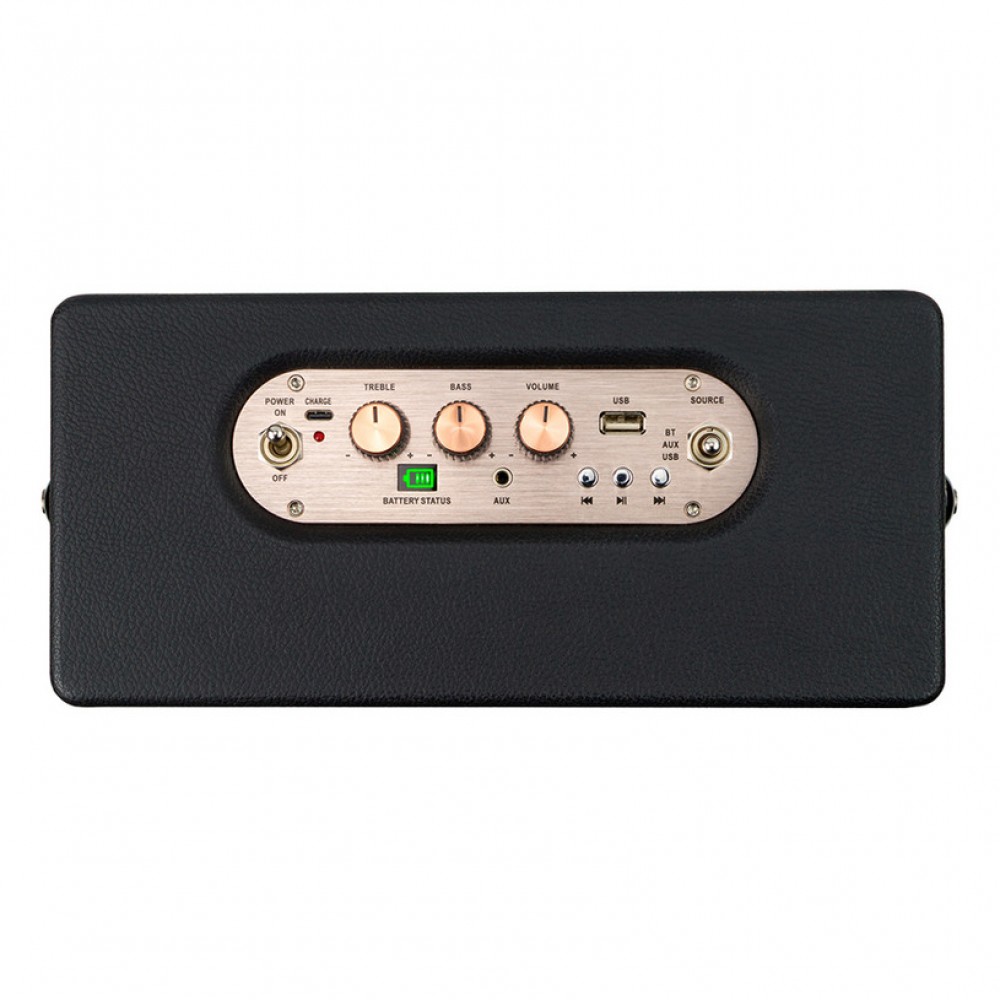 Xmart BS50 - преносима аудио система 50W, Bluetooth 5.3, USB, AUX, 3600mAh - черна