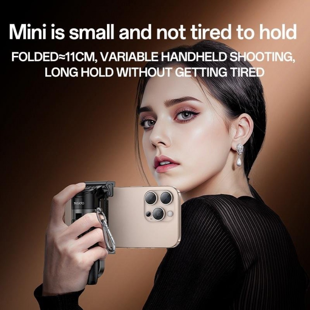 YESIDO SF29 Сгъваем Bluetooth Селфи Стик с Трипод – Черен