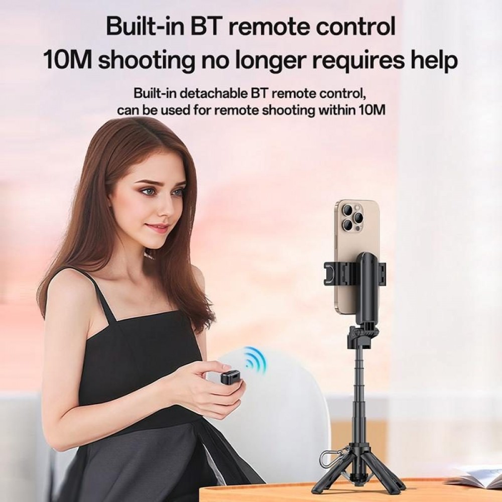YESIDO SF29 Сгъваем Bluetooth Селфи Стик с Трипод – Черен