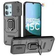Защитен комплект за Xiaomi Redmi 15C 5G / 4G / Poco C85 4G- Удароустойчив калъф и Протектор | Стойка, Защита на камерата[5 цвята]