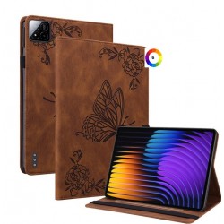Xiaomi Pad 7 / Pad 7 Pro Butterfly Flower Кожен Калъф и Протектор