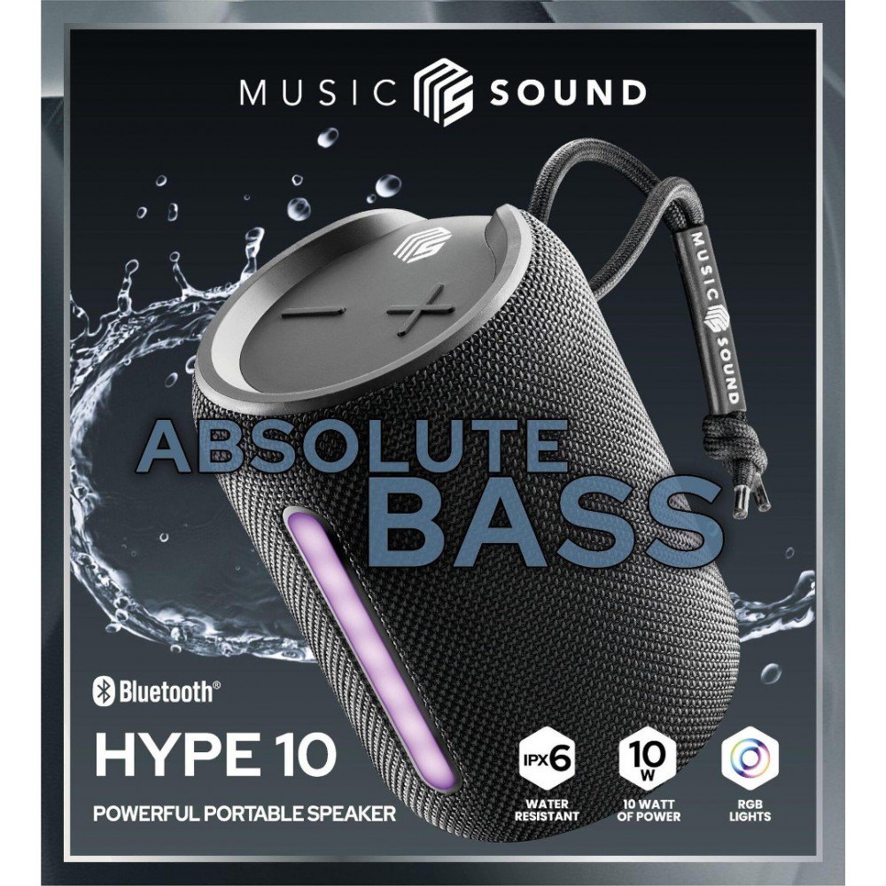 Cellularline Hype, черна Bluetooth колонка10W