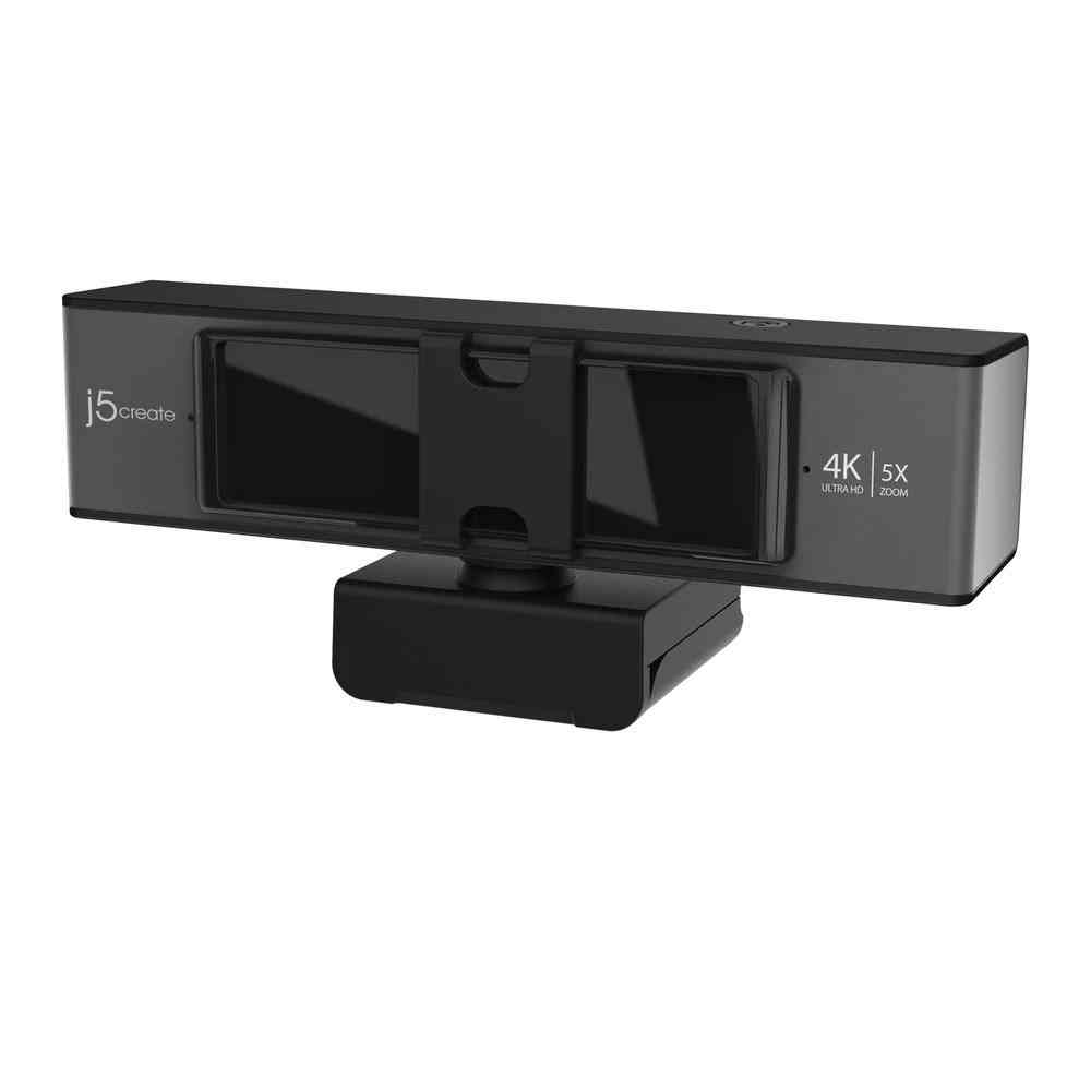 j5create JVCU435 4K Ultra HD Уеб Камера с Микрофон, 5x Digital Zoom и Remote Control – Черен – J5-JVCU435
