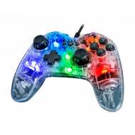 Nacon GC-100XF RGB - кабелен геймпад с вибрация, RGB светлина, 2м кабел - черен