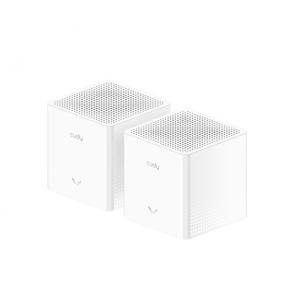 Cudy M1200 (2-Pack) AC1200 Wi-Fi Mesh Система с до 867 Mbps на 5 GHz и 300 Mbps на 2.4 GHz – M1200(2-PACK)